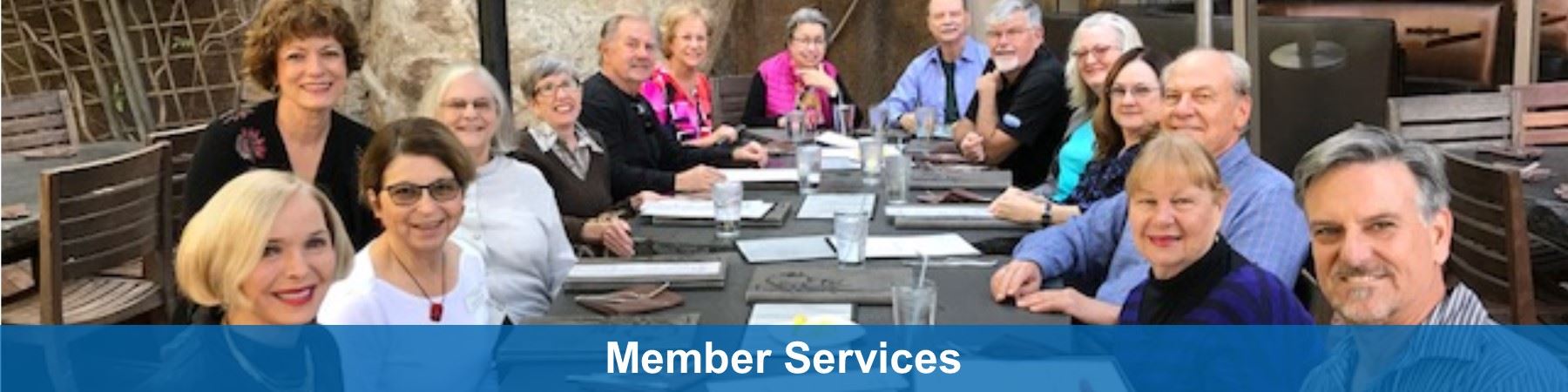Member Services - CSU San Marcos retirees seated at table